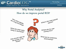 CardioLog vs. SharePoint 2010 Usage Reports. Read more >>