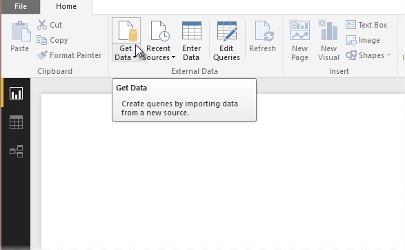 power bi get data
