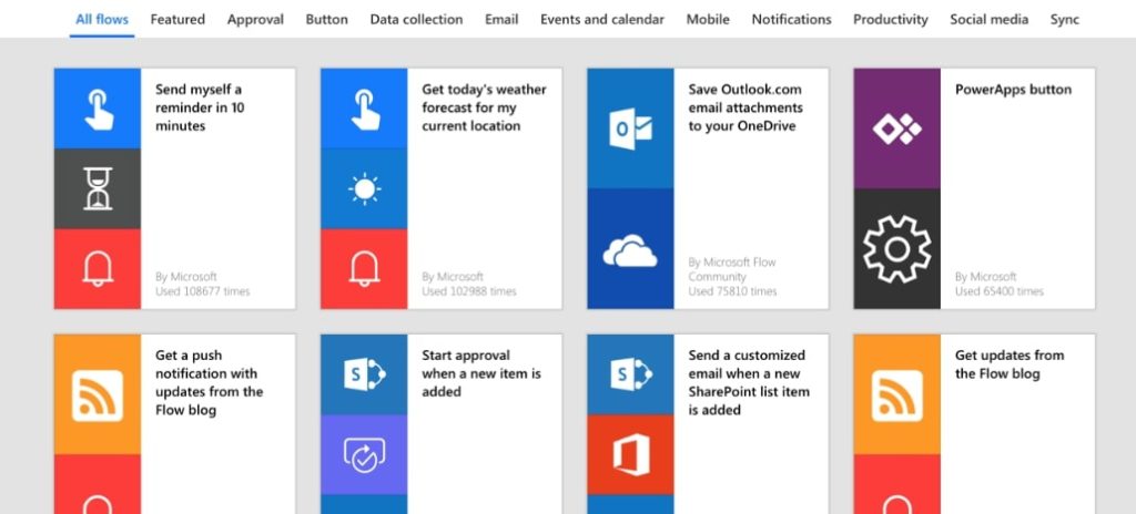 Microsoft Flow Examples: