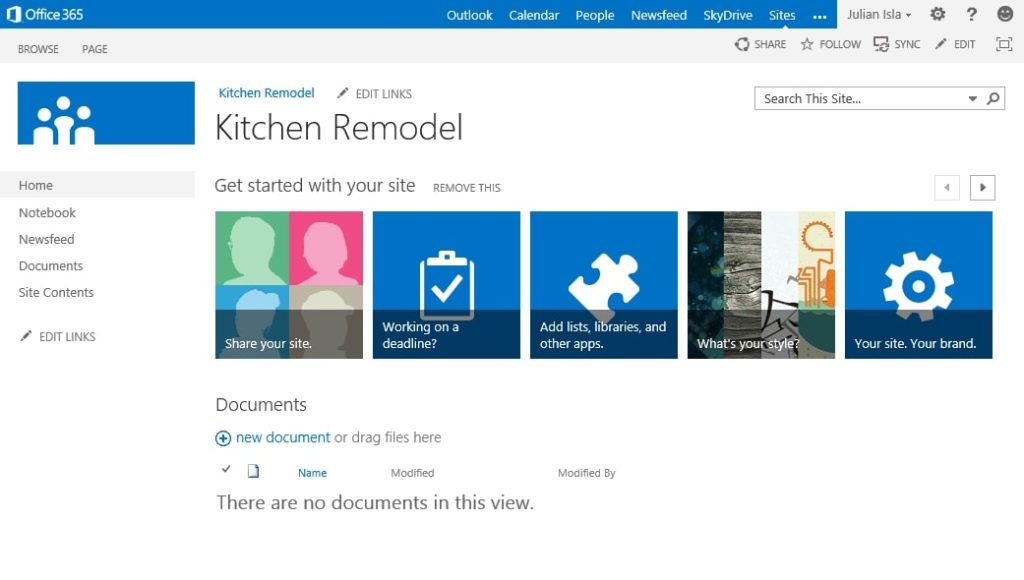 SharePoint Team Site Ideas